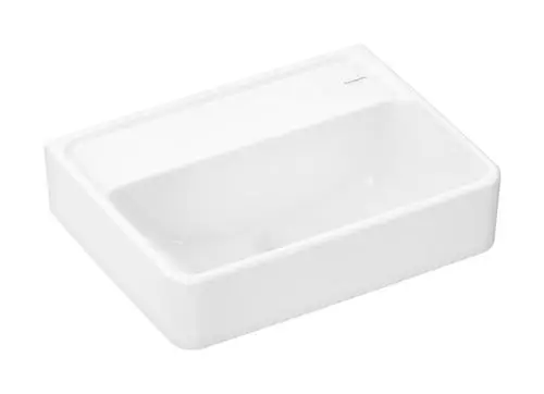 Hansgrohe-Xanuia-Q-Handwaschbecken-450-340-ohne-Hahnloch-und-Ueberlauf-SmartClean-Weiss-61142450 gallery number 1